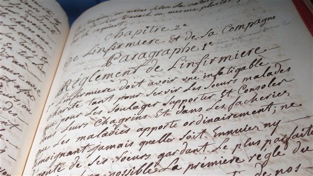 Les règlements des religieuses hospitalières qui datent de 1768. Les règlements des religieuses hospitalières qui datent de 1768.