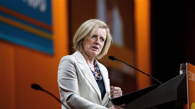 La première ministre de l'Alberta Rachel Notley La première ministre de l'Alberta Rachel Notley