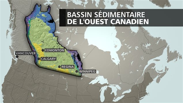 Carte du bassin sédimentaire de l'Ouest canadien Carte du bassin sédimentaire de l'Ouest canadien