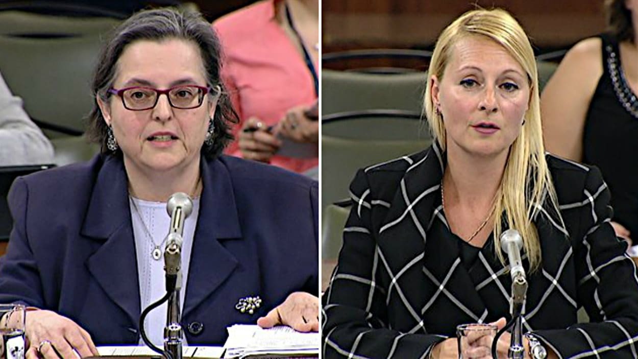 Louise Boily et Annie Trudel devant la Commission de l'administration publique Louise Boily et Annie Trudel devant la Commission de l'administration publique