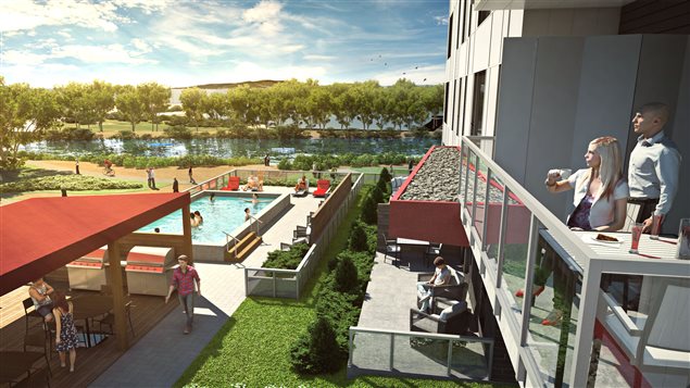 Première pelletée de terre du projet Origine dans l'écoquartier de la Pointe-aux-Lièvres Première pelletée de terre du projet Origine dans l'écoquartier de la Pointe-aux-Lièvres