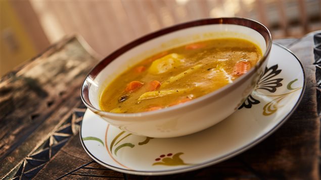 La soupe au giraumon, préparée par Fred, l'ami de Dominique Dennery. La soupe au giraumon, préparée par Fred, l'ami de Dominique Dennery.
