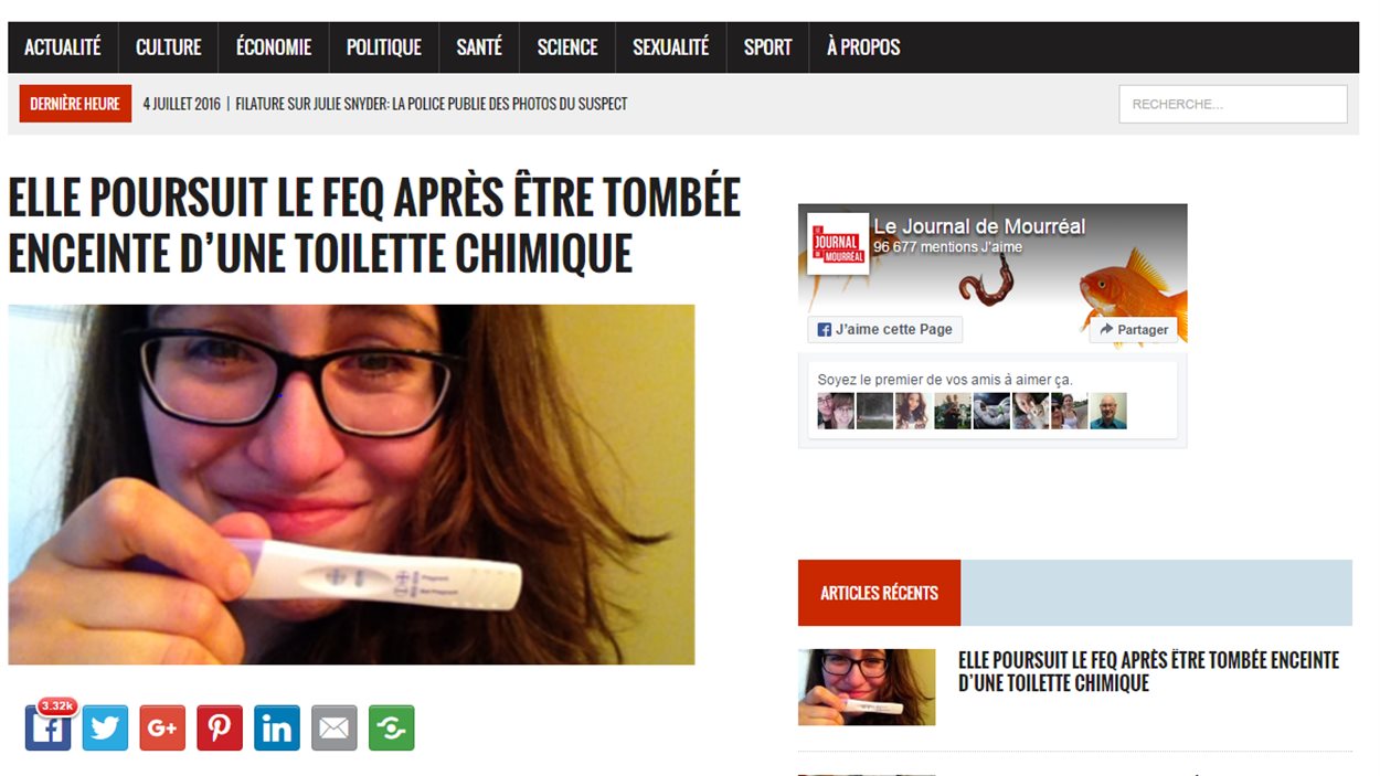 Exemple d'article publié sur le site Journal de Mourreal Exemple d'article publié sur le site Journal de Mourreal