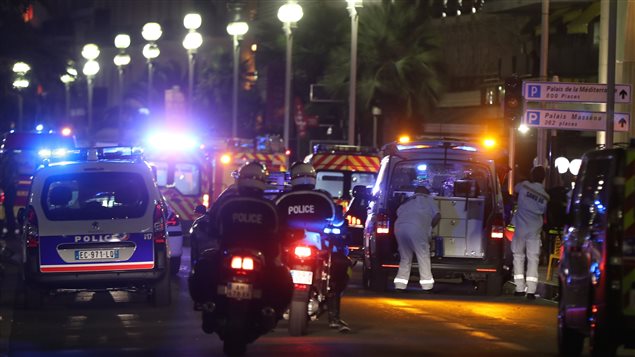 Importante présence policière sur la promenade des Anglais à Nice. Importante présence policière sur la promenade des Anglais à Nice.