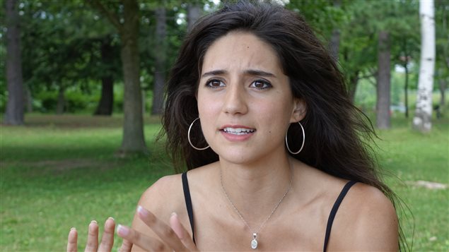 Mélanie Lemay, dans un parc de Sherbrooke Mélanie Lemay, dans un parc de Sherbrooke