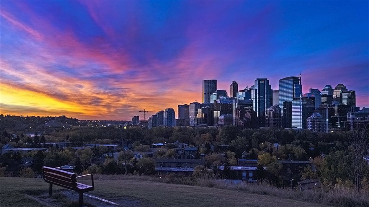 La ville de Calgary en Alberta. La ville de Calgary en Alberta.