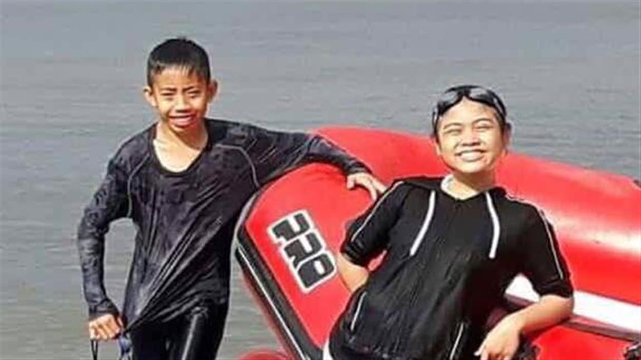 David Medina, 12 ans, et Jhonalyn Javier, 11 ans, se sont noyés lundi dans les eaux du lac Winnipeg à Grand Beach au Manitoba. David Medina, 12 ans, et Jhonalyn Javier, 11 ans, se sont noyés lundi dans les eaux du lac Winnipeg à Grand Beach au Manitoba.