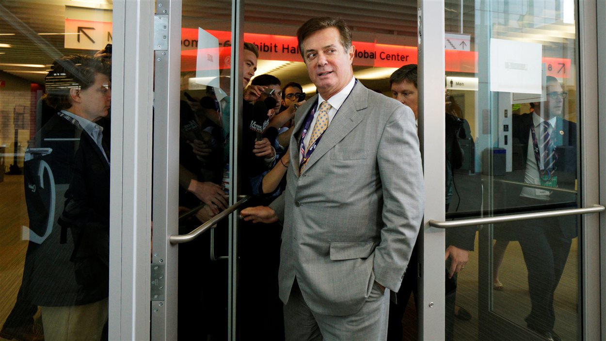 Paul Manafort lors de la convention républicaine à Cleveland en juillet Paul Manafort lors de la convention républicaine à Cleveland en juillet