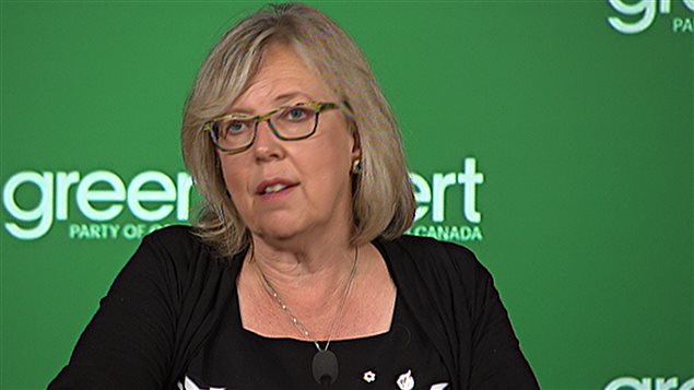 La chef du parti Vert du Canada Elizabeth May au Manitoba | Le 6 à 9
