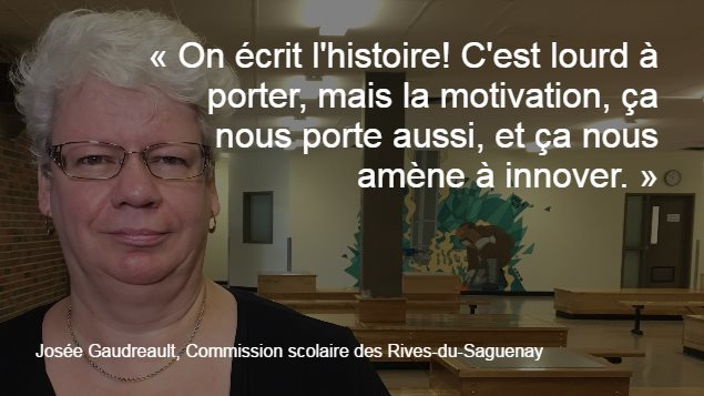 Josée Gaudreault est porte-parole de la Commission scolaire des Rives-du-Saguenay Josée Gaudreault est porte-parole de la Commission scolaire des Rives-du-Saguenay