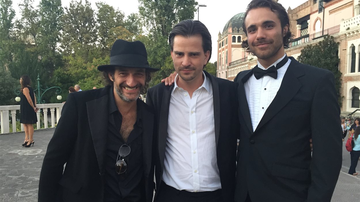 Martin Dubreuil, Karl Lemieux et Jean-Simon Leduc à Venise. Martin Dubreuil, Karl Lemieux et Jean-Simon Leduc à Venise.