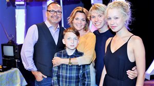 La famille Dubé de la série Mes petits malheurs au visionnement de presse de la série La famille Dubé de la série Mes petits malheurs au visionnement de presse de la série