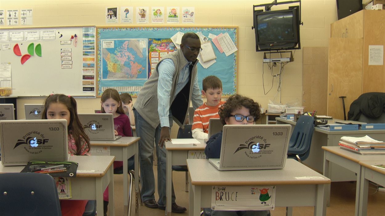 Une classe du Conseil scolaire francophone Une classe du Conseil scolaire francophone