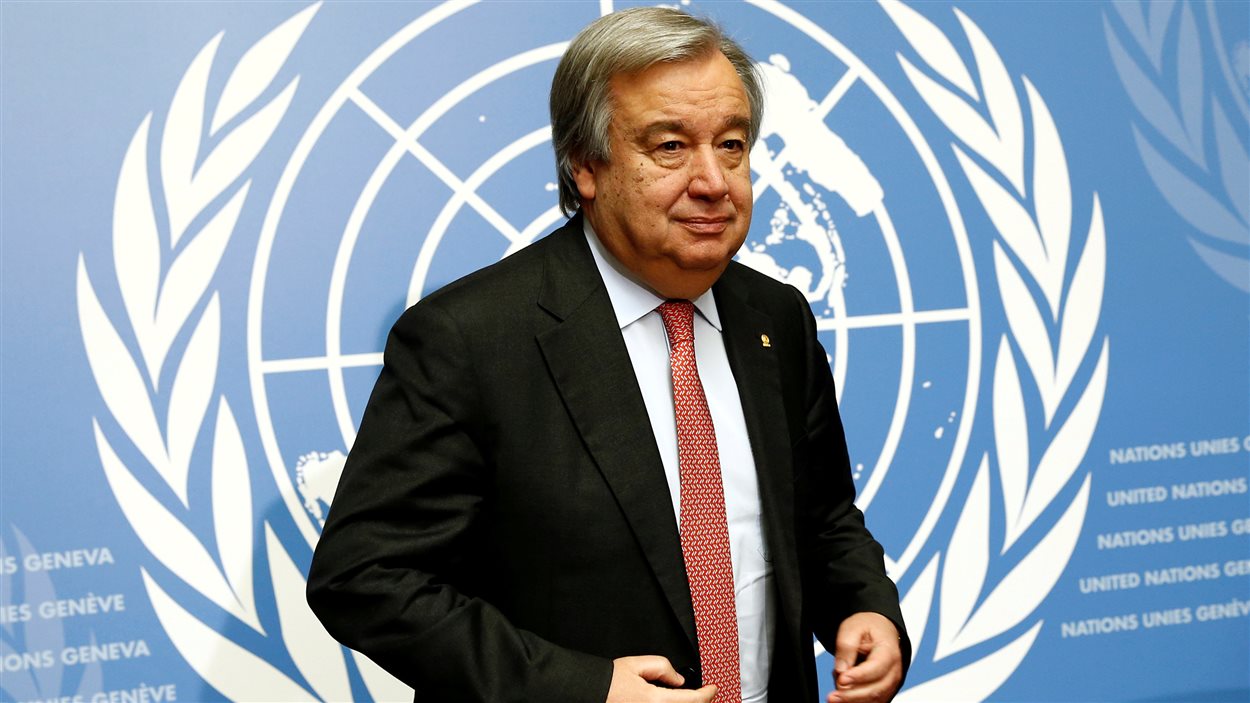 Le Portugais Antonio Guterres, lors d'une conférence de presse aux Nations unies à Genève. (archives) Le Portugais Antonio Guterres, lors d'une conférence de presse aux Nations unies à Genève. (archives)