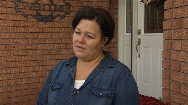 Darquise Poulin, mère de deux enfants Darquise Poulin, mère de deux enfants