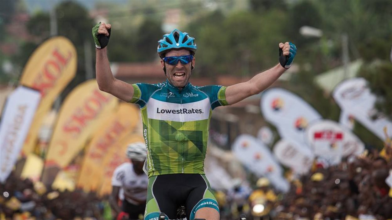 Le coureur Timothy Rugg de l'équipe cycliste Lowestrates de Gatineau a remporté une victoire d'étape au Tour du Rwanda Le coureur Timothy Rugg de l'équipe cycliste Lowestrates de Gatineau a remporté une victoire d'étape au Tour du Rwanda